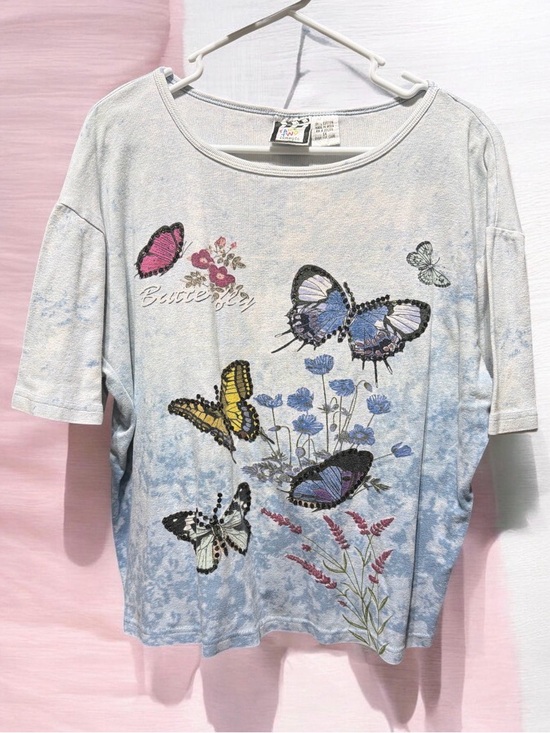 Take Two Tops - Take Two Clothing Co. White Cotton Butterfly Top